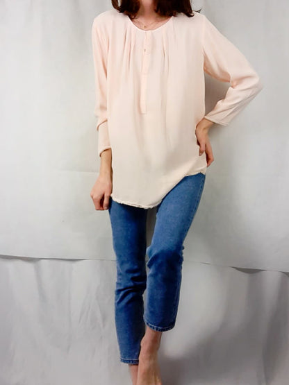 BIMBA Y LOLA. Blusa rosa palo T.xl