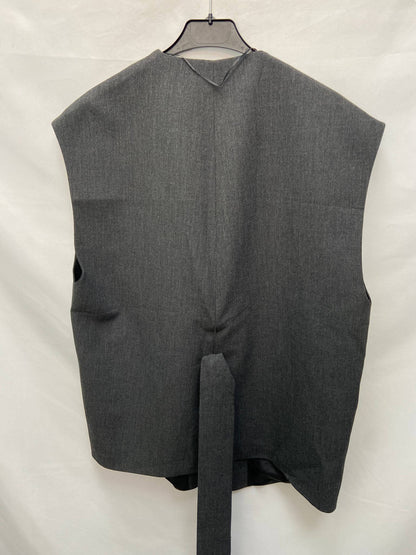 ZARA. Oversized gray vest T.xs-s