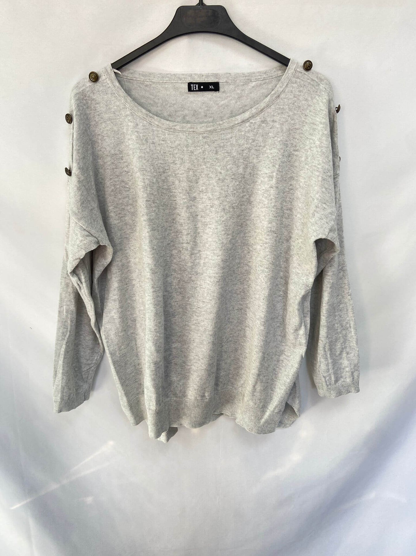 TEX.Jersey básicogrisT.XL