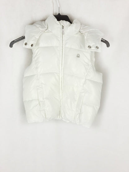 BENETTON. White feathers T.4/5A