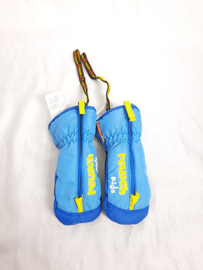 REUSCH. Blue snow gloves, size 0 months
