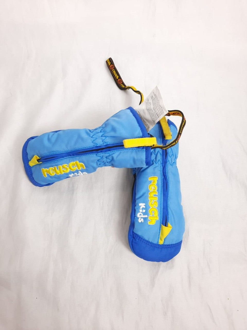 REUSCH. Blue snow gloves, size 0 months