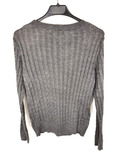 MANGO.Jersey gris fino ochos T.s