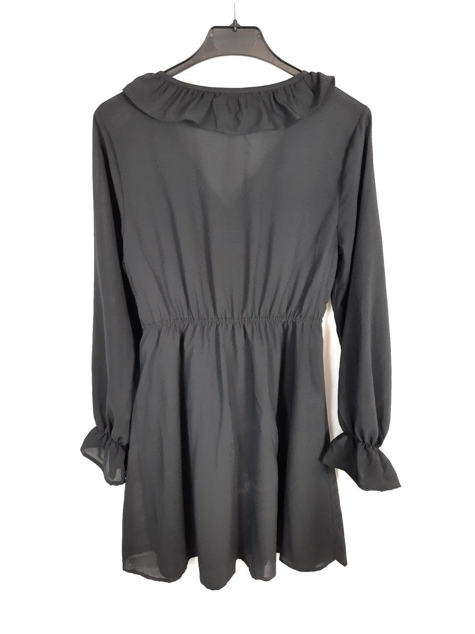 LOVE M. vestido negro plumeti T.s