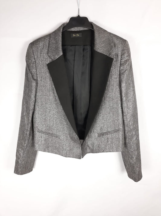 BELAIR. Blazer gris purpurina T.m