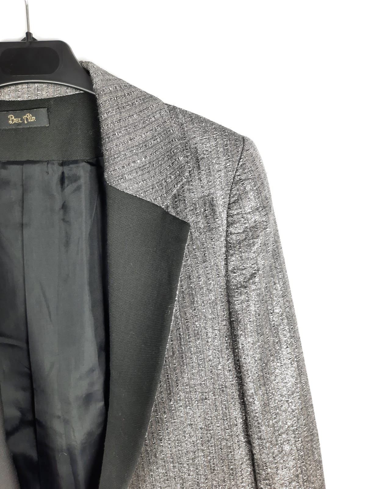 BELAIR. Blazer gris purpurina T.m