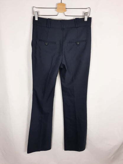 MANGO. pantalon azul de vestir T.36