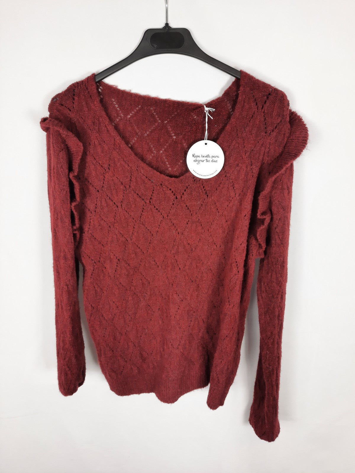 ALVAREZ ATELIER. jserey burdeos rombos T.s/m