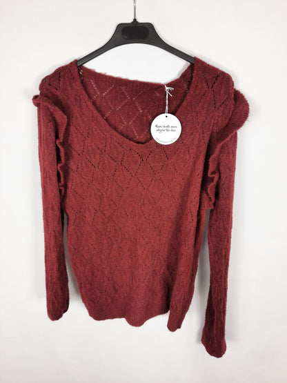 ALVAREZ ATELIER. jserey burdeos rombos T.s/m