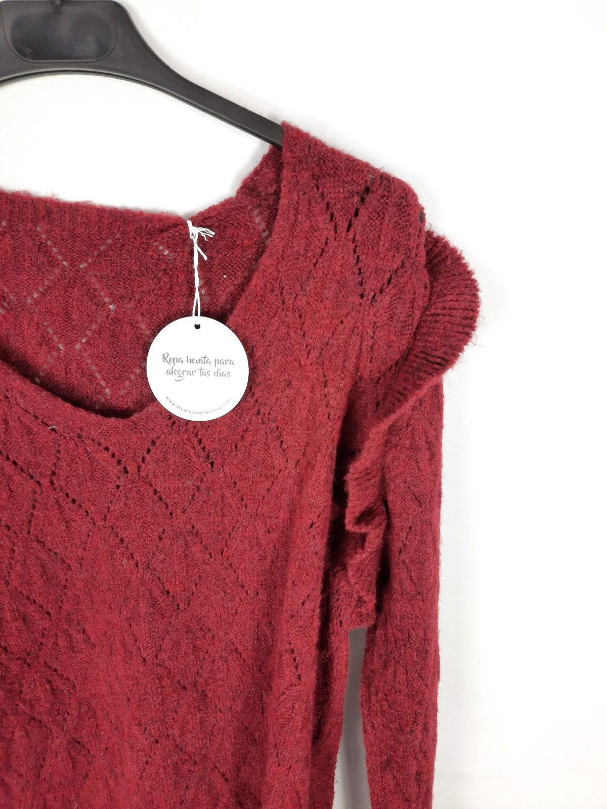 ALVAREZ ATELIER. jserey burdeos rombos T.s/m