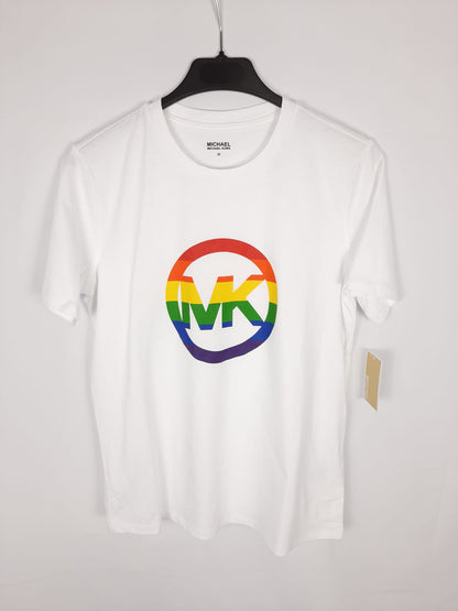 MICHAEL KORS. camiseta manga corta blanca T.xs