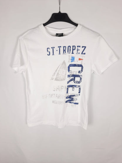 OTHERS. White short-sleeved T-shirt Ts