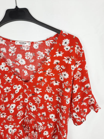 PULL&BEAR.Blusa margaritas T.m