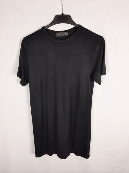 PRETTYLITTLETHING. Black long dress/shirt size 34