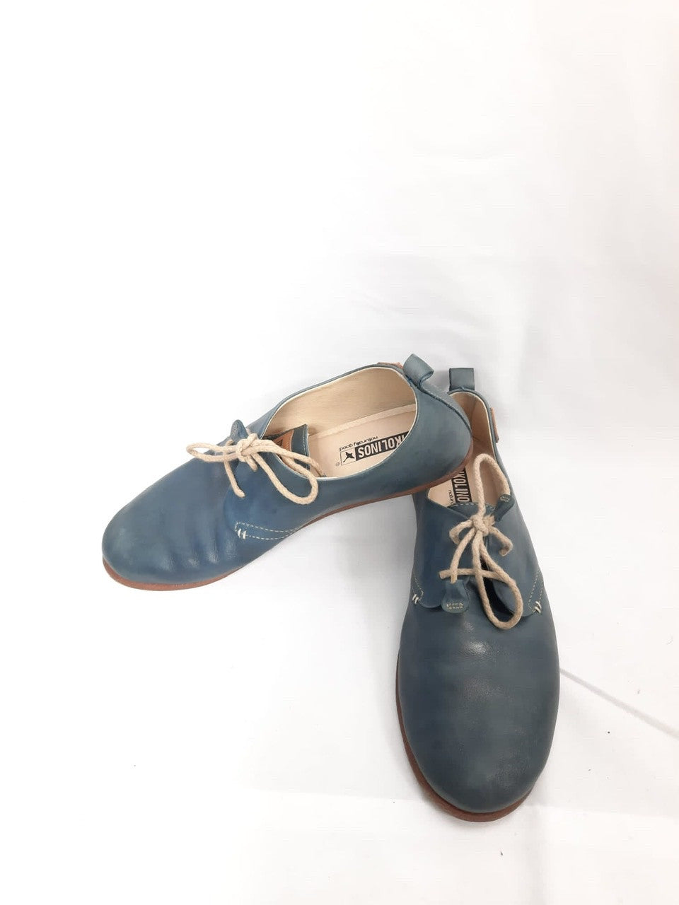 PIKOLINOS. Zapato azul piel T.37