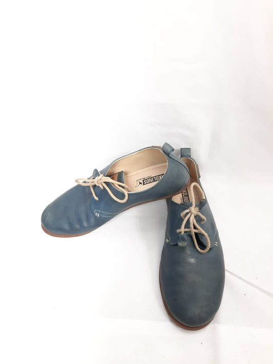 PIKOLINOS. Zapato azul piel T.37