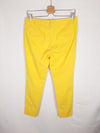 ZARA.Pantalones amarillos vestir T.36