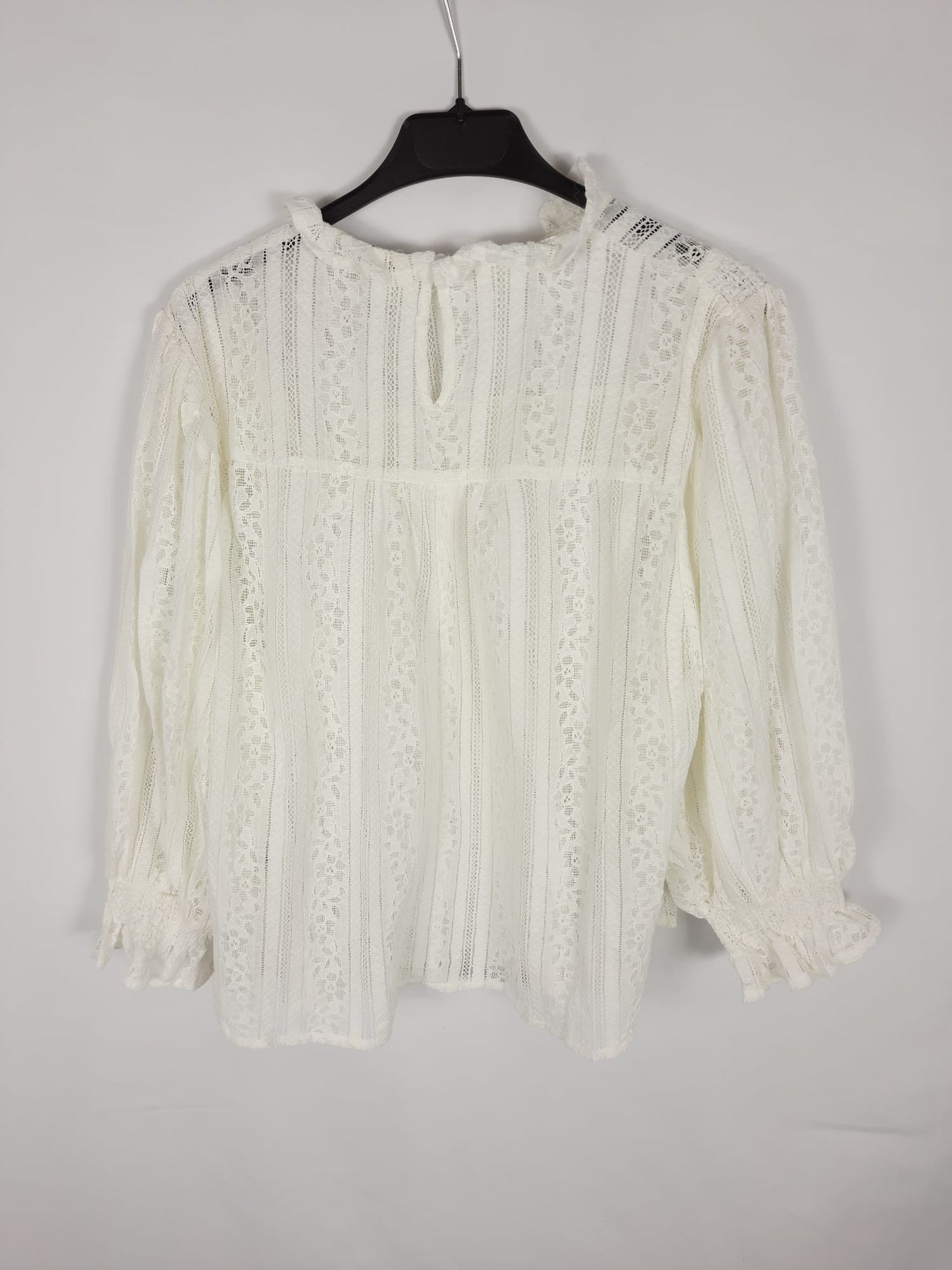 POLIN ET MOI. blusa blanco roto encajeT.s