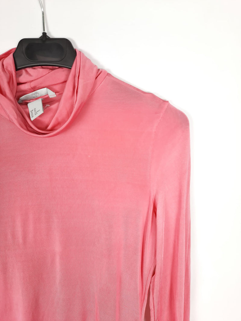 H&M. cuello vuelto rosa T.xs