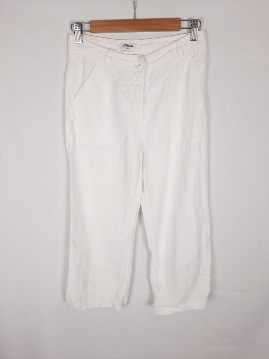 SYSTEMATION. off-white linen pants t.36