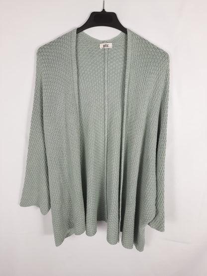 PTC. TU fluid blue knit jacket