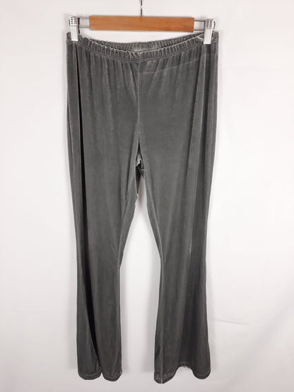THANNAC. pantalon plateado terciopelo T.s/m