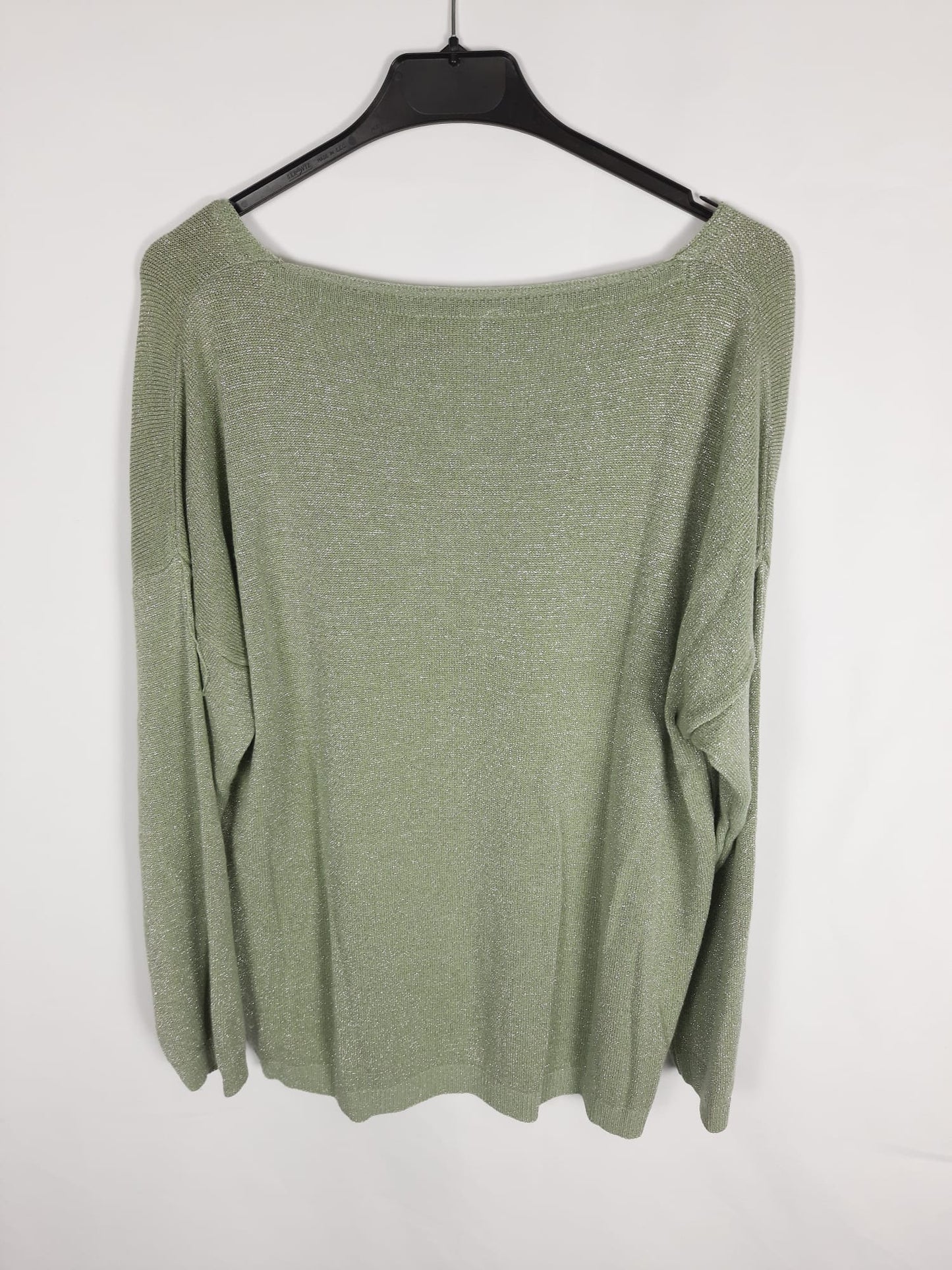 MOOD.Jersey verde glitter TU