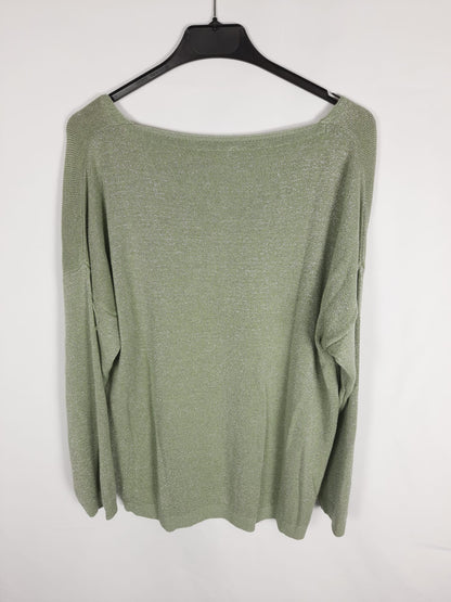 MOOD.Jersey verde glitter TU