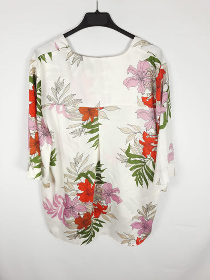 ZARA. Oversized beige blouse T.XL