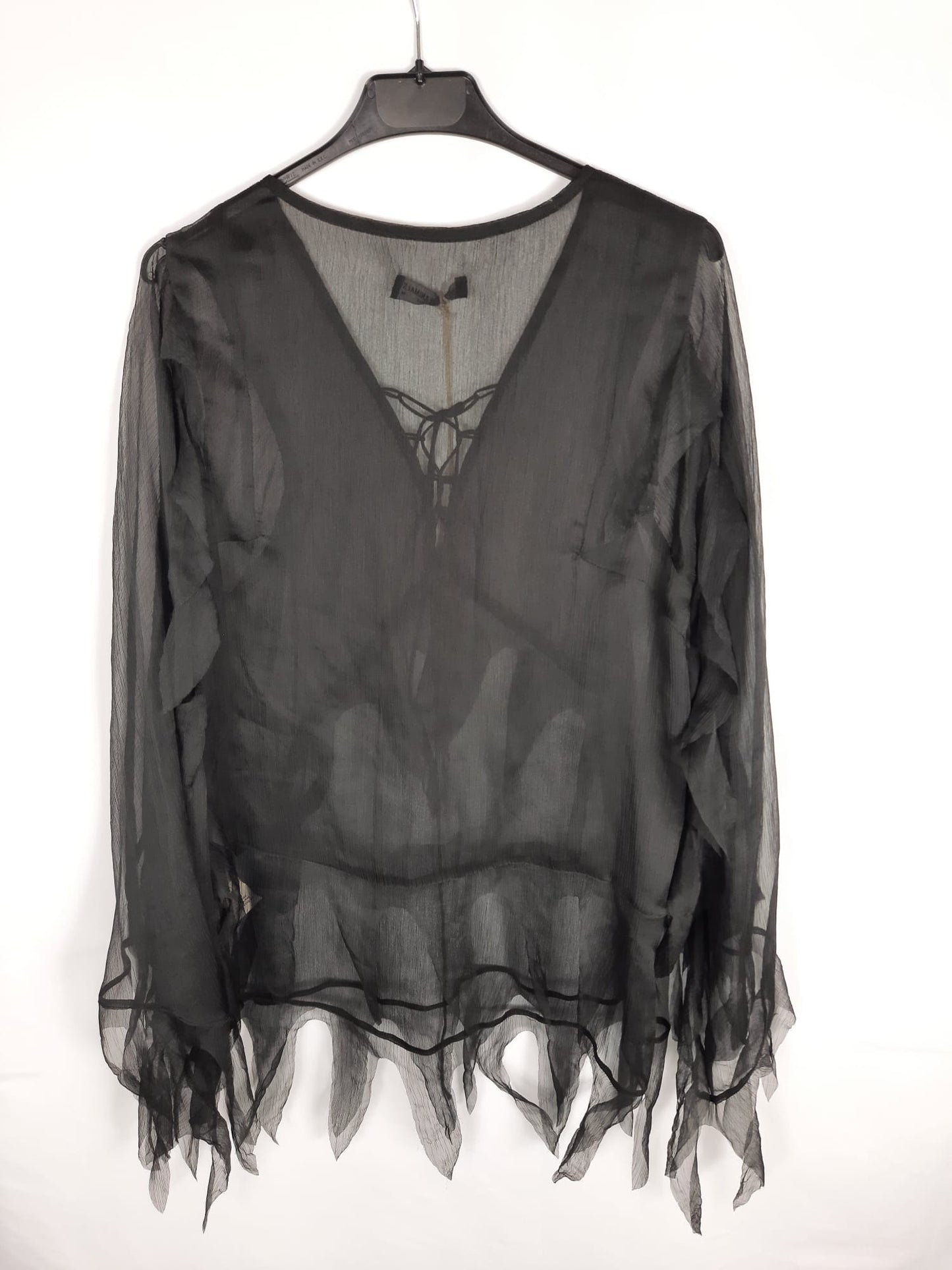 WDKA.Camisa negra gasa T.m