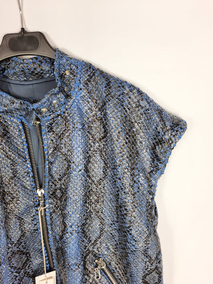WDKA.Chaqueta serpiente azul TU