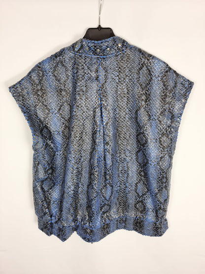 WDKA.Chaqueta serpiente azul TU