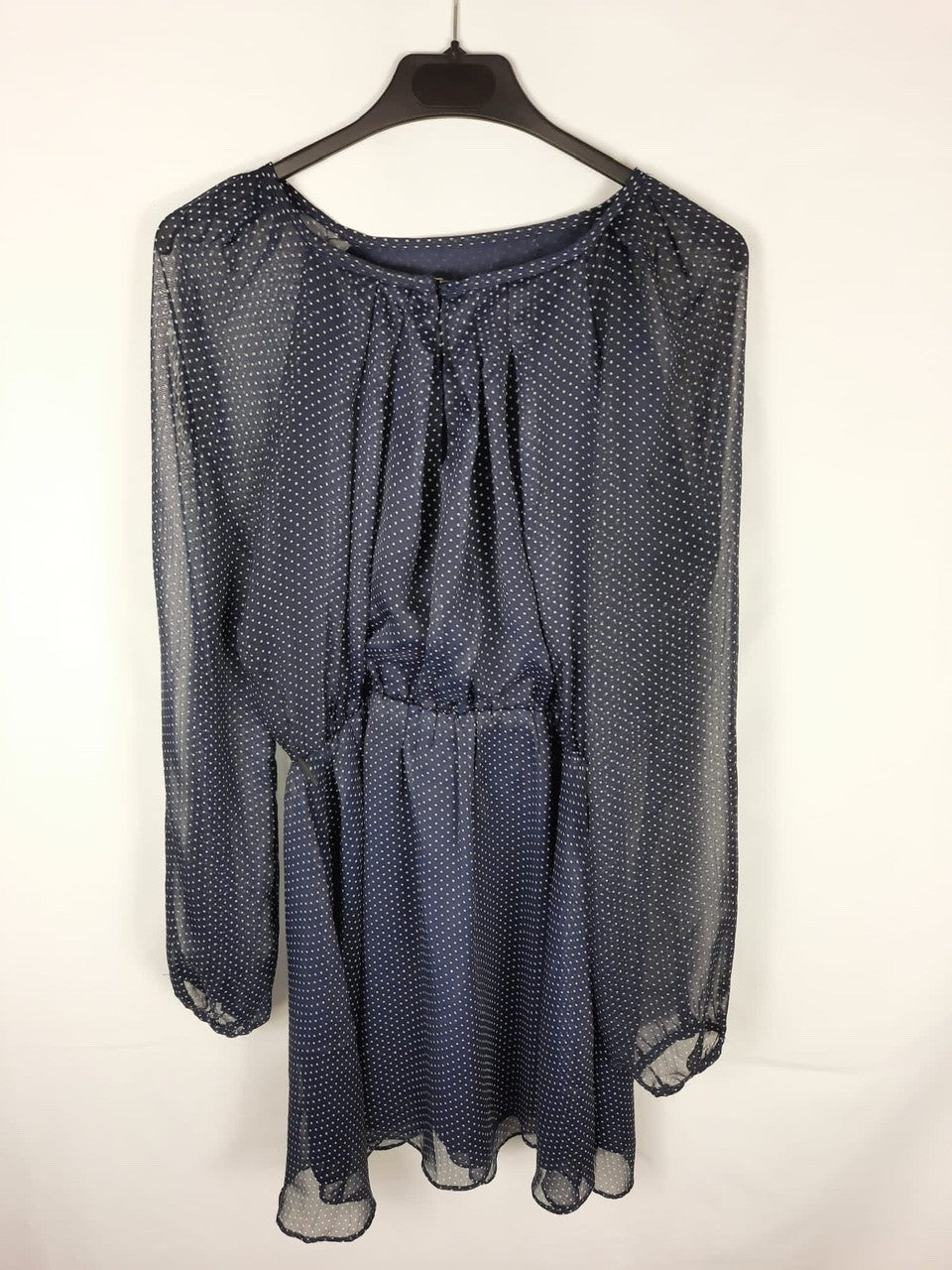MENGLU. Vestido azul marino T.M