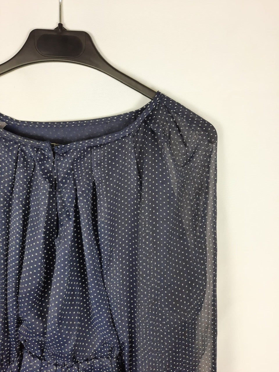 MENGLU. Vestido azul marino T.M