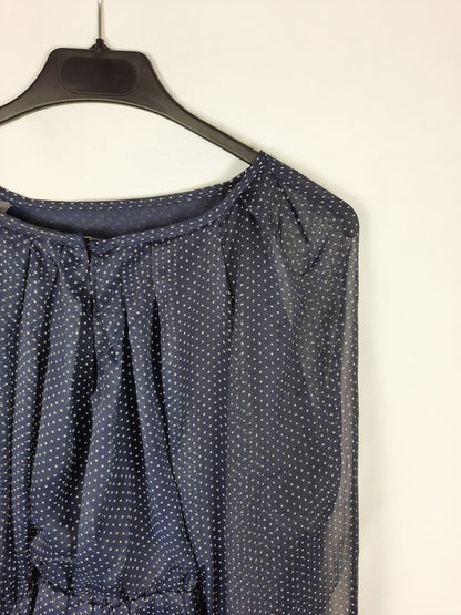 MENGLU. Vestido azul marino T.M