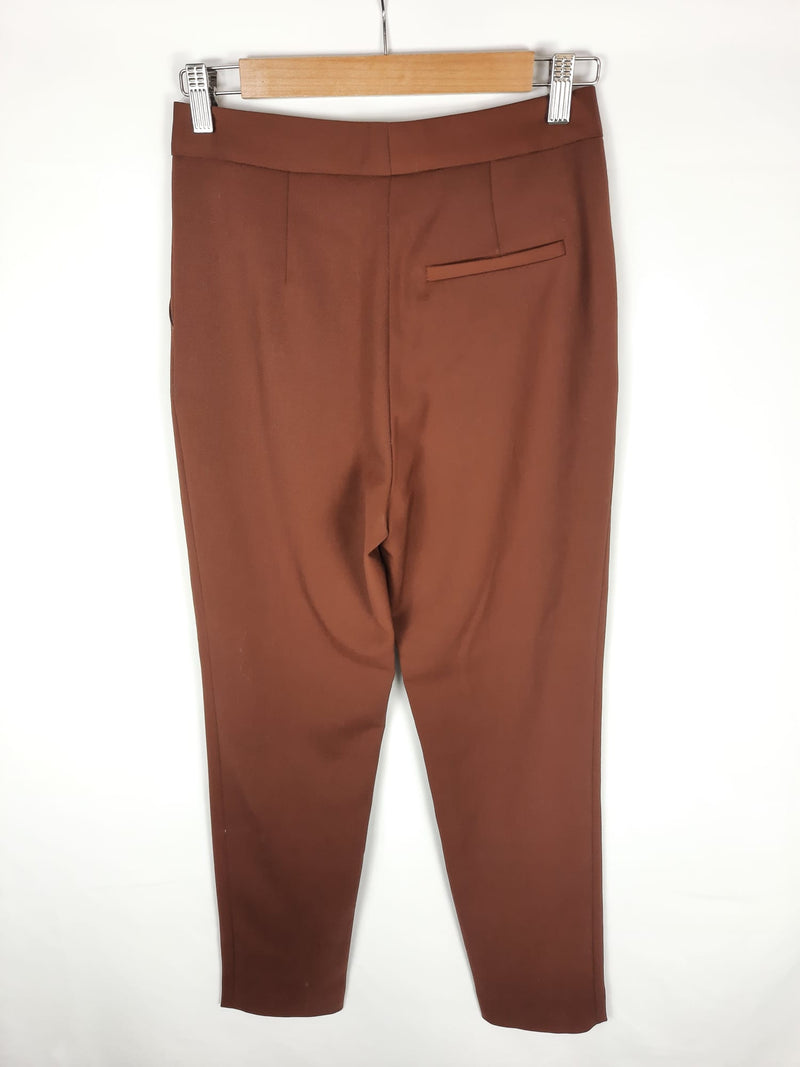 EL GANSO. Pantalón de vestir marrón chocolate T.34
