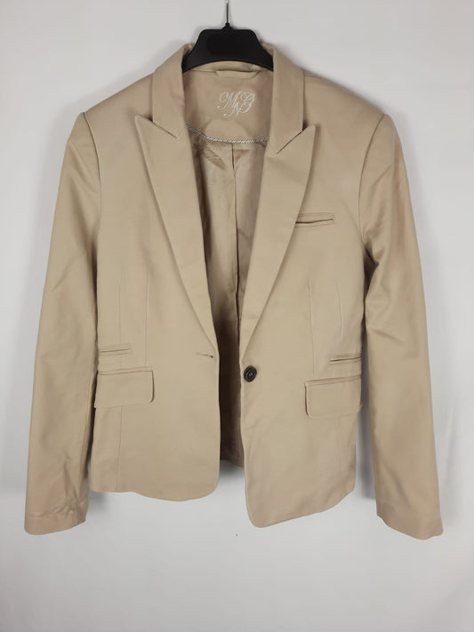 MANGO. Chaqueta americana beige T.40