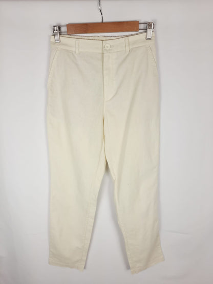 UNIQLO. Pantalón lino beige T.xs