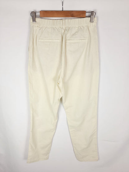 UNIQLO. Pantalón lino beige T.xs