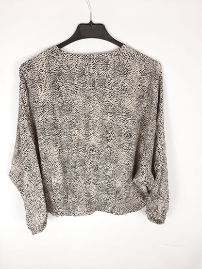 ZARA. Animal print top T.xs