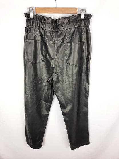 MANGO. Ts faux leather slouchy pants