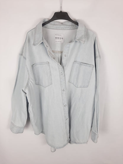 PRIMARK. sobrecamisa vaquera azul clarito T.48