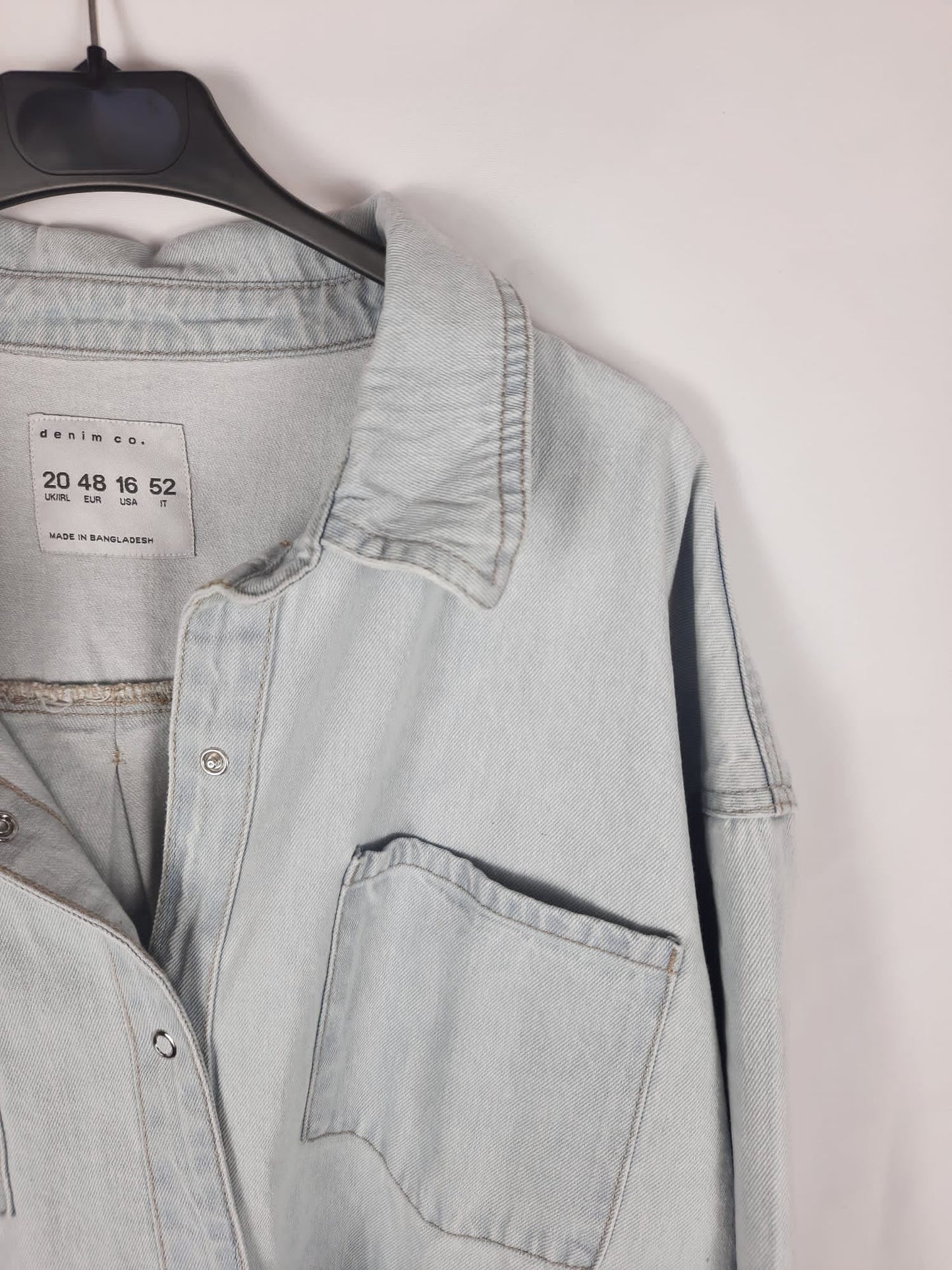 PRIMARK. sobrecamisa vaquera azul clarito T.48