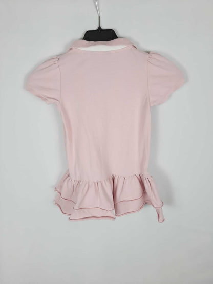 GANT. vestido rosavolantes T. 3 años