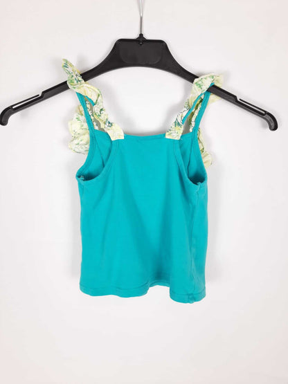 NECK&NECK. camiseta tirantes verde agua T.18-24m