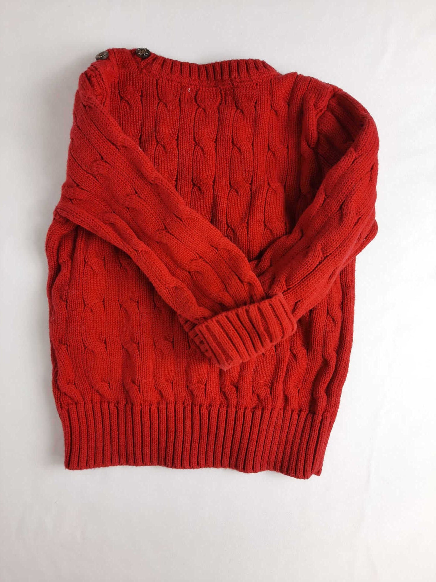 RALPH LAUREN. Jersey rojo 18 meses