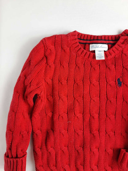 RALPH LAUREN. Jersey rojo 18 meses