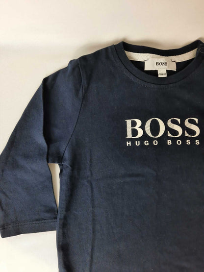 HUGO BOSS. Camiseta de manga larga azul marino T. 18 meses