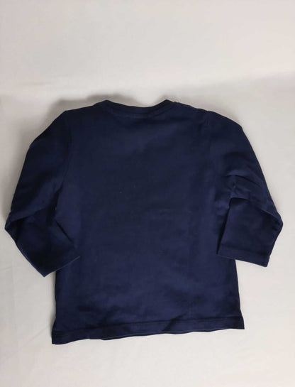 HUGO BOSS. Camiseta de manga larga azul marino T. 18 meses