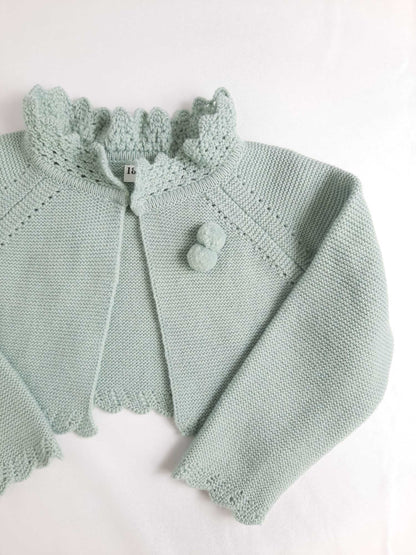 OTRAS. Jersey verde agua punto T.18